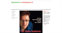 Desktop Screenshot of cristinazanini.ch